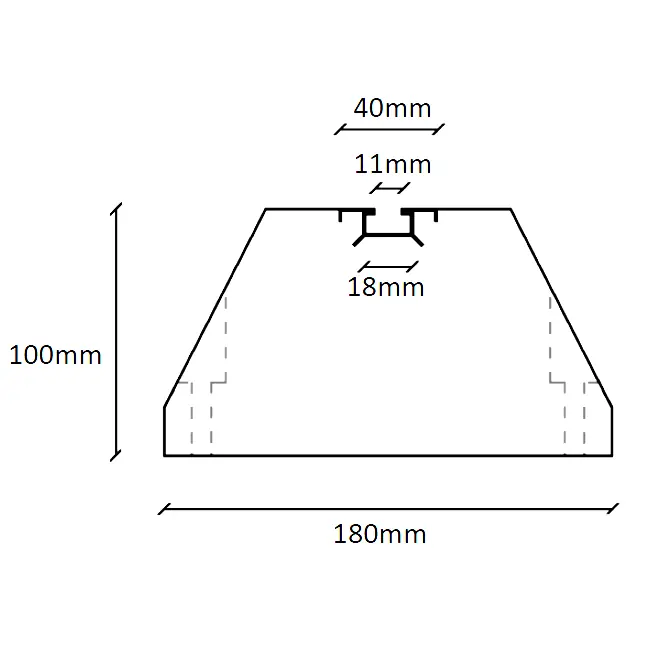 Podstawa gumowa antywibracyjna pod klimatyzator pompę agregat 40cm (2szt) - obrazek 2