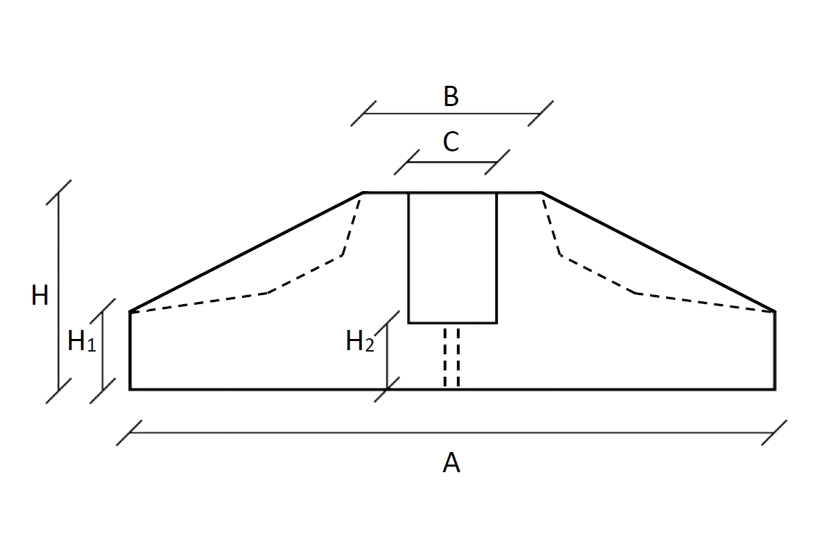 Stopa dachowa BIG FOOT 36X36cm 1szt - obrazek 4